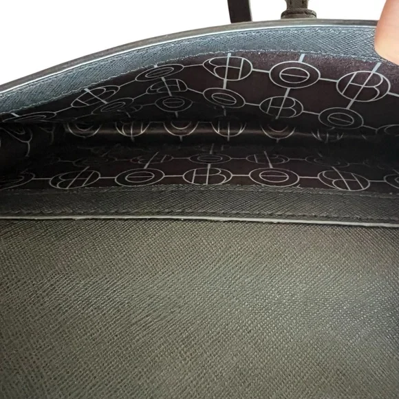 Henri Bendel 2 in 1 Centennial Stripe Wallet On A String / Black Crossbody Purse - Picture 7 of 16